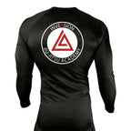 Inversion Jiu Jitsu All Black Custom Rash Guards Long Sleeves #8023