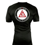 Inversion Jiu Jitsu All Black Custom Rash Guards Short Sleeves #8023