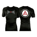 Inversion Jiu Jitsu All Black Custom Rash Guards Short Sleeves #8023