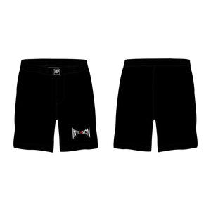 Inversion Jiu Jitsu All Black Custom Shorts #8023