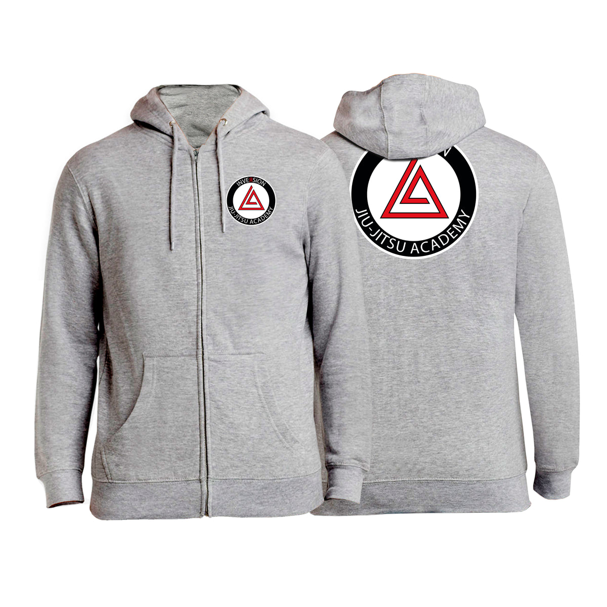Inversion Jiu Jitsu Academy Zip Up Hoodies #8023 B