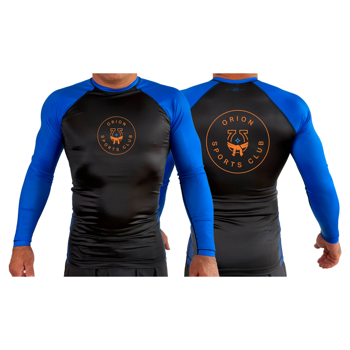 Orion Sports Club All Black Ranked Long Sleeve Rash Guards #8024 A