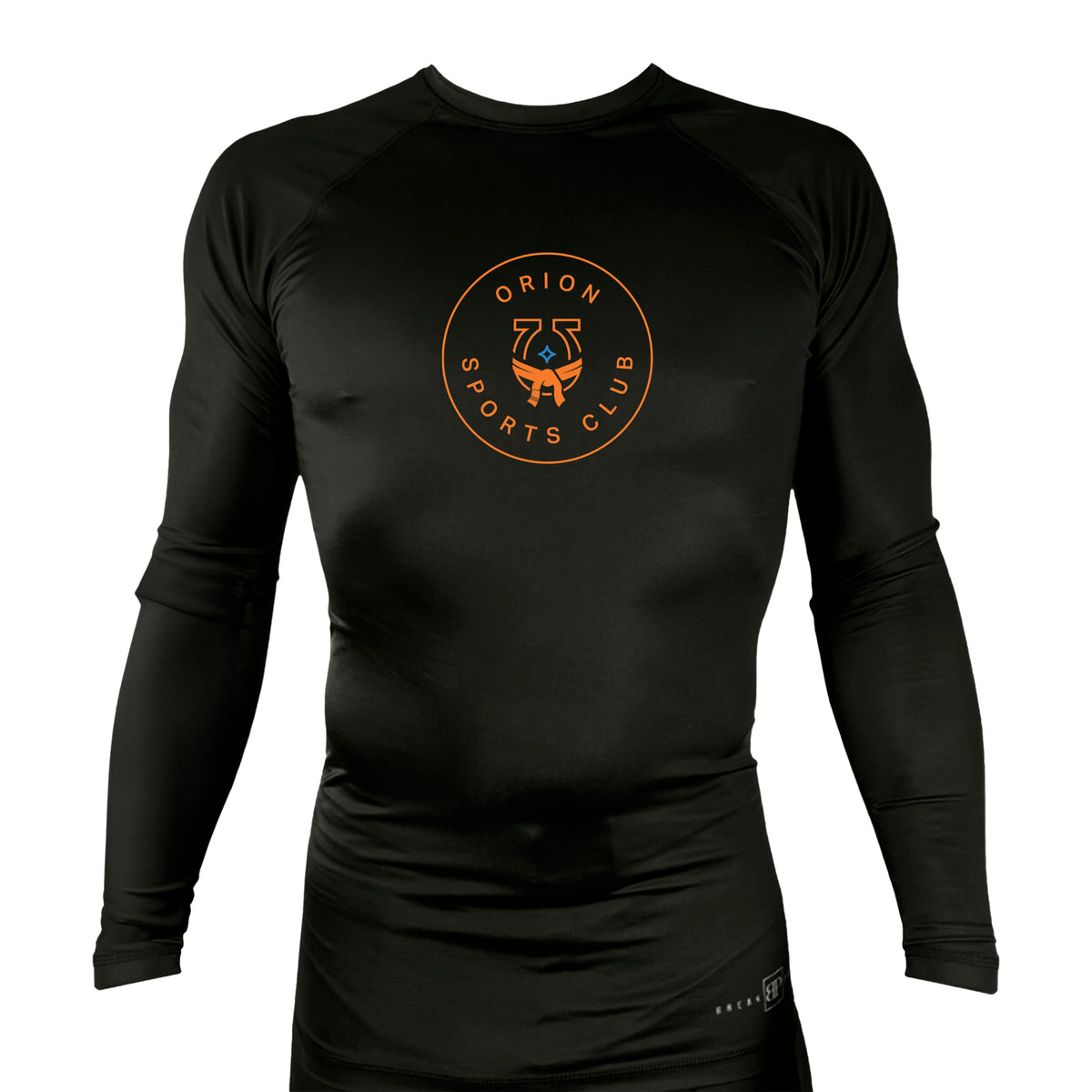 Orion Sports Club All Black Custom Rash Guards Long Sleeves #8024 A