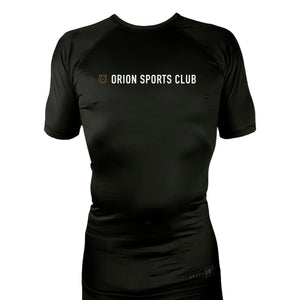Orion Sports Club All Black Custom Rash Guards Short Sleeves #8024
