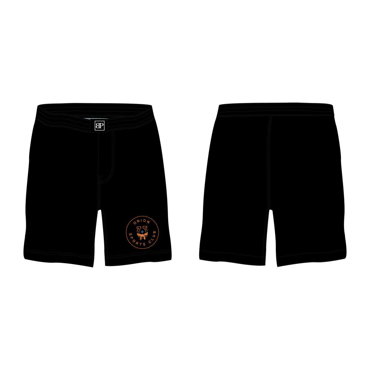 Orion Sports Club All Black Custom Shorts #8024