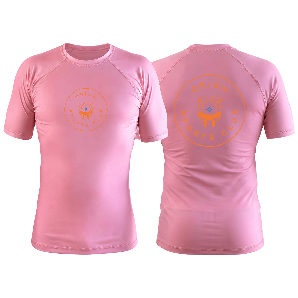 Orion Sports Club Pink Custom Rash Guards Short Sleeve #8024 A