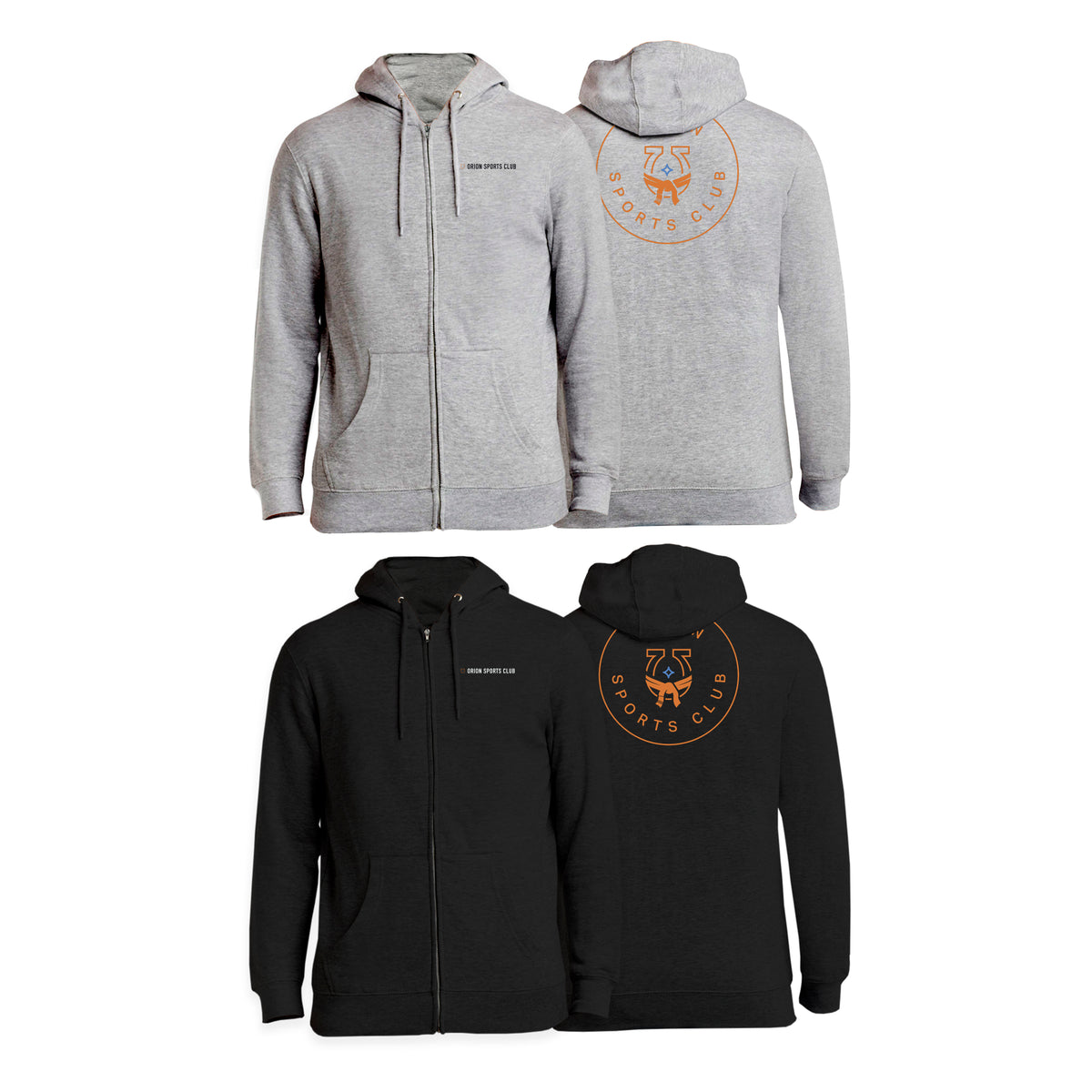 Orion Sports Club Academy Zip-Up Hoodies #8024 B