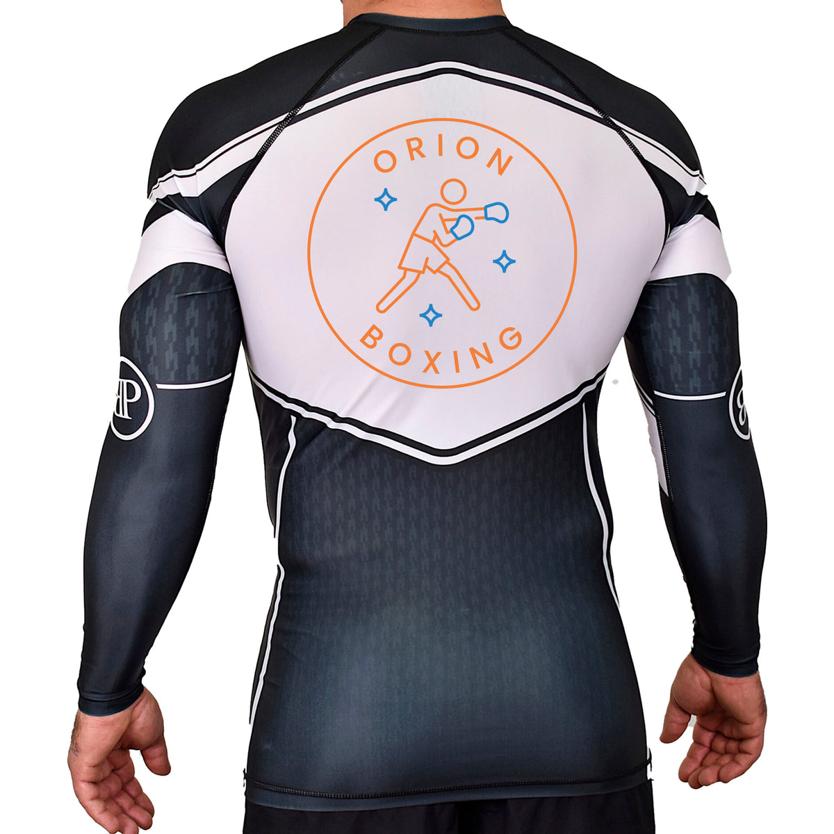 Orion Sports Club Academy Rash Guards Black/White #8024 E