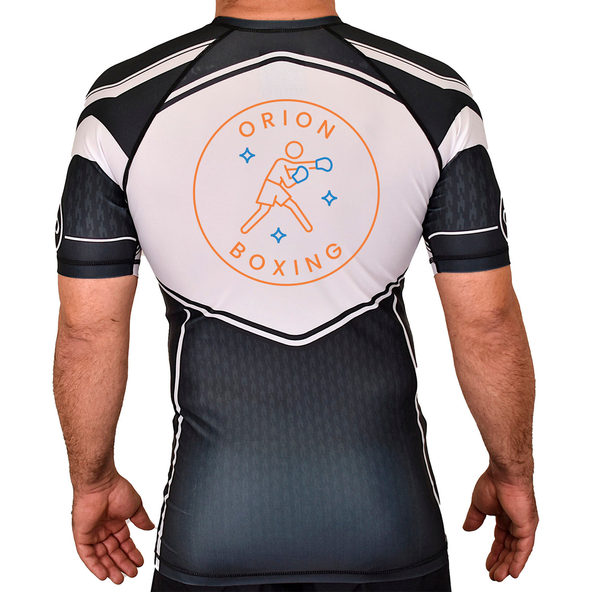 Orion Sports Club Academy Rash Guards Black/White #8024 E