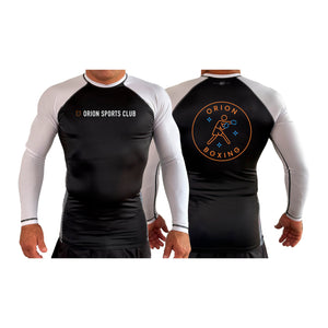Orion Sports Club All Black Ranked Long Sleeve Rash Guards #8024 E