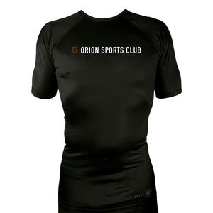 Orion Sports Club All Black Custom Rash Guards Short Sleeves #8024 E