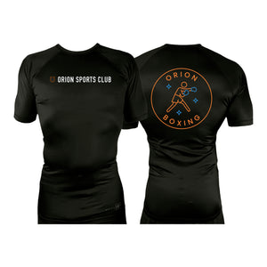 Orion Sports Club All Black Custom Rash Guards Short Sleeves #8024 E