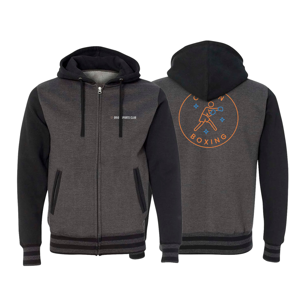 Orion Sports Club Academy Varsity Zip-Up Hoodies #8024 F
