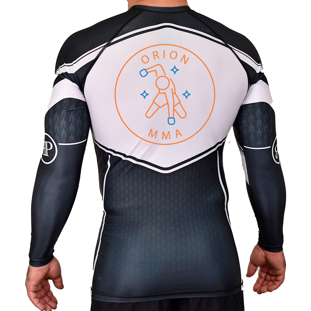 Orion Sports Club Academy Rash Guards Black/White #8024 G