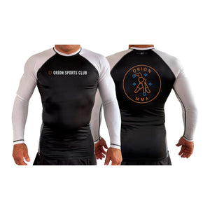 Orion Sports Club All Black Ranked Long Sleeve Rash Guards #8024 G