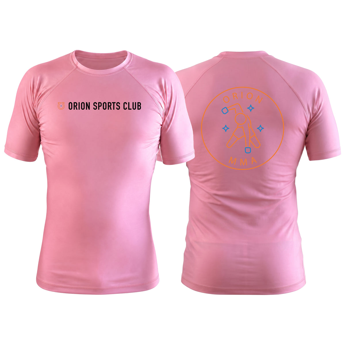 Orion Sports Club Pink Custom Rash Guards Short Sleeve #8024 G