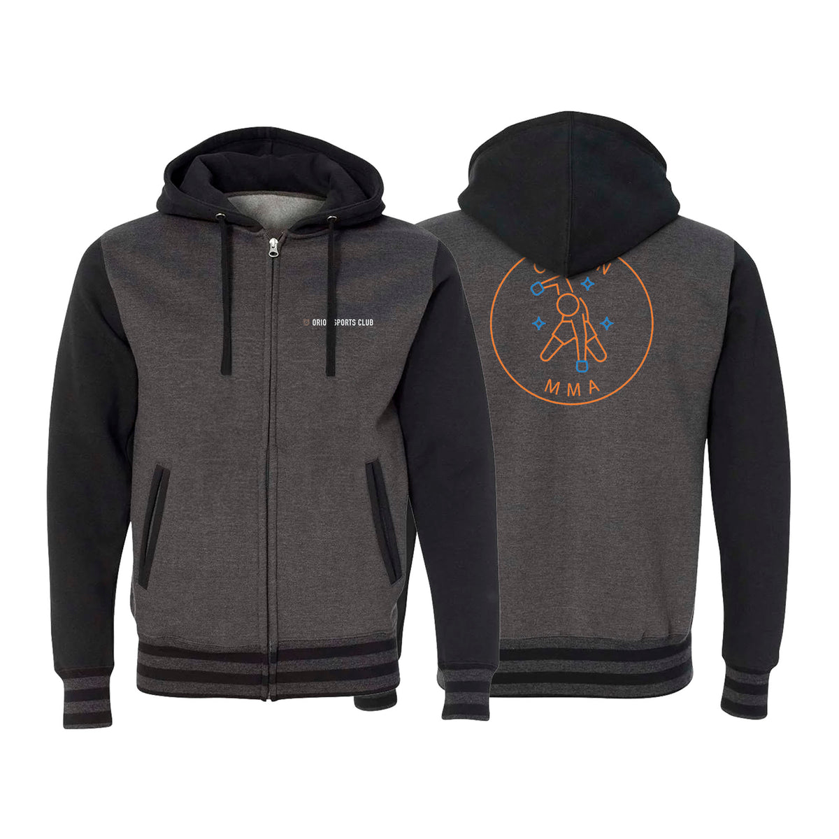 Orion Sports Club Academy Varsity Zip-Up Hoodies #8024 H