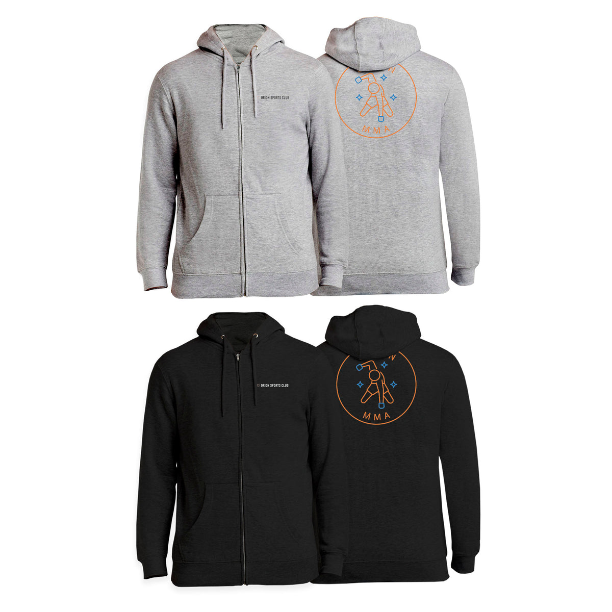 Orion Sports Club Academy Zip-Up Hoodies #8024 H