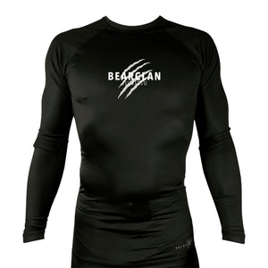 Bearclan Jiu-Jitsu All Black Custom Rash Guards Long Sleeves #8025