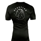 Bearclan Jiu-Jitsu All Black Custom Rash Guards Short Sleeves #8025