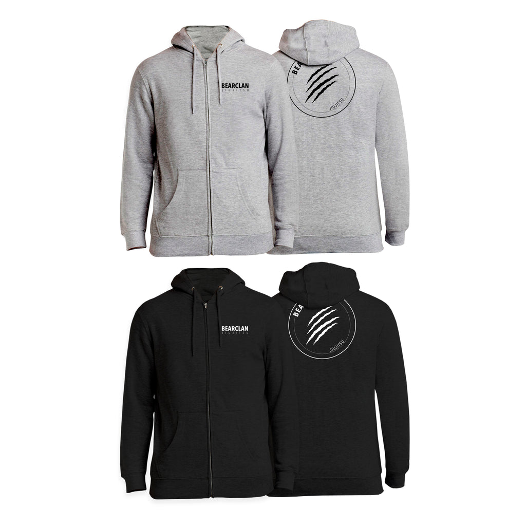 Bearclan Jiu-Jitsu Academy Zip Up Hoodies #8025 A