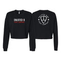 Enlisted Nine Women's Cropped Crewneck Sweatshirt #8026 A