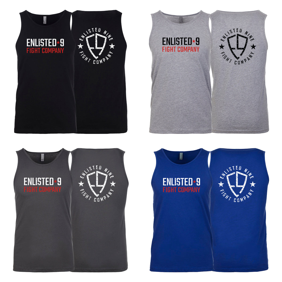Enlisted Nine Next Level Tank Tops #8026 A