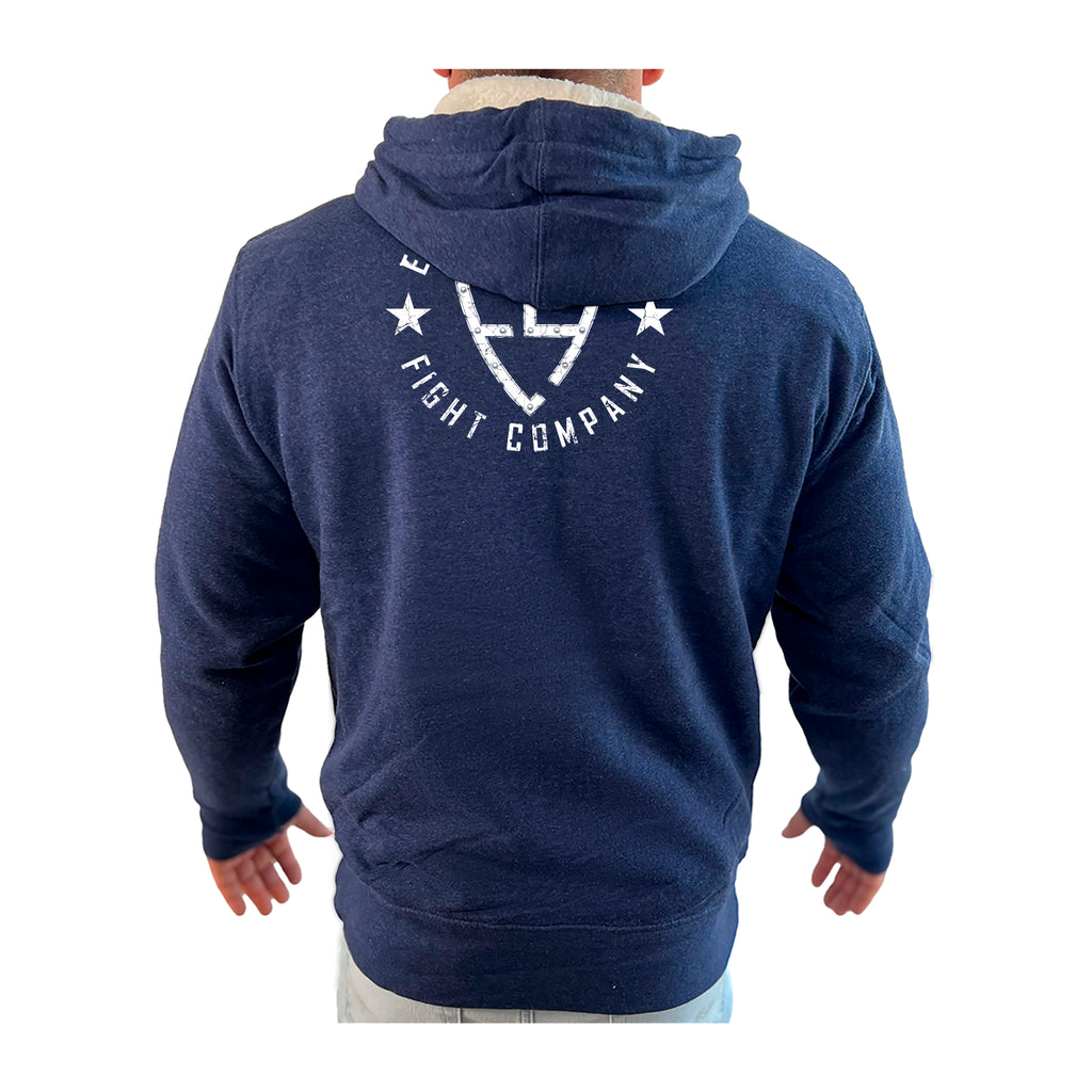 Enlisted Nine Academy Sherpa Lined Zip-Up Hoodie #8026 B