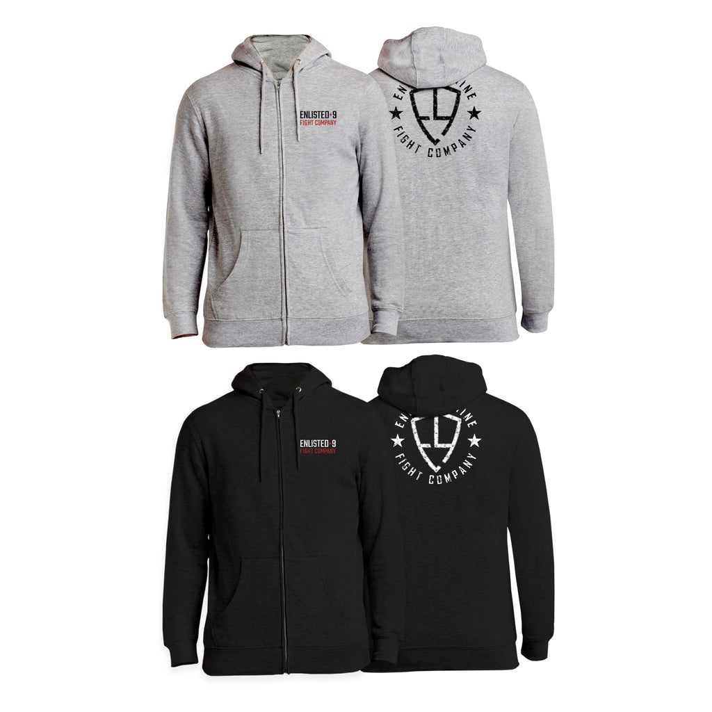 Enlisted Nine Academy Zip-Up Hoodies #8026 B