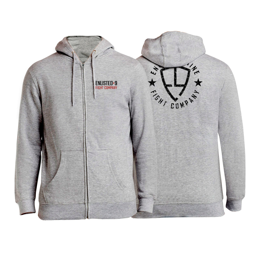 Enlisted Nine Academy Zip-Up Hoodies #8026 B