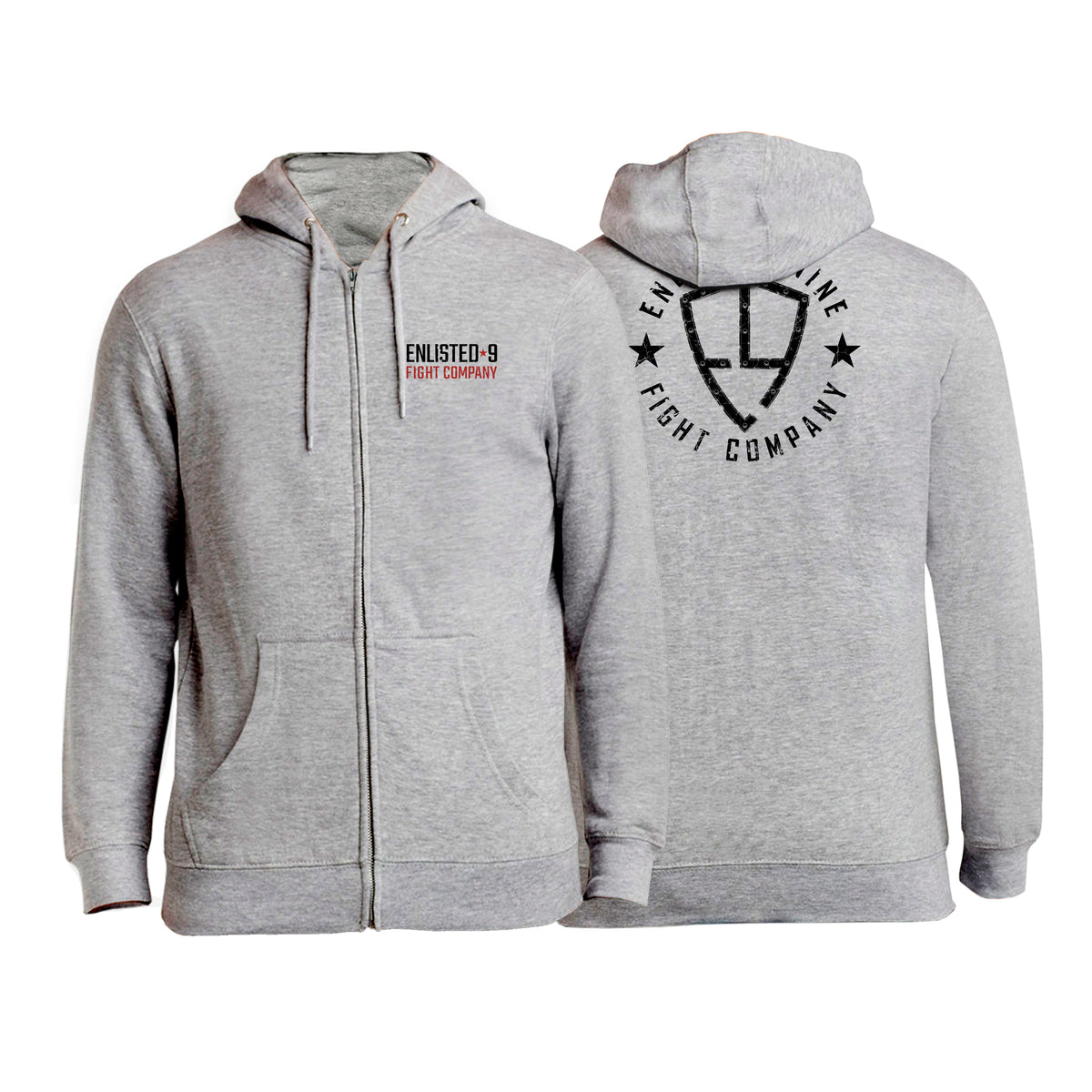 Enlisted Nine Academy Zip-Up Hoodies #8026 B