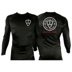 Enlisted Nine Fight Company - Hagerstown All Black Custom Rash Guards Long Sleeves #8027 A