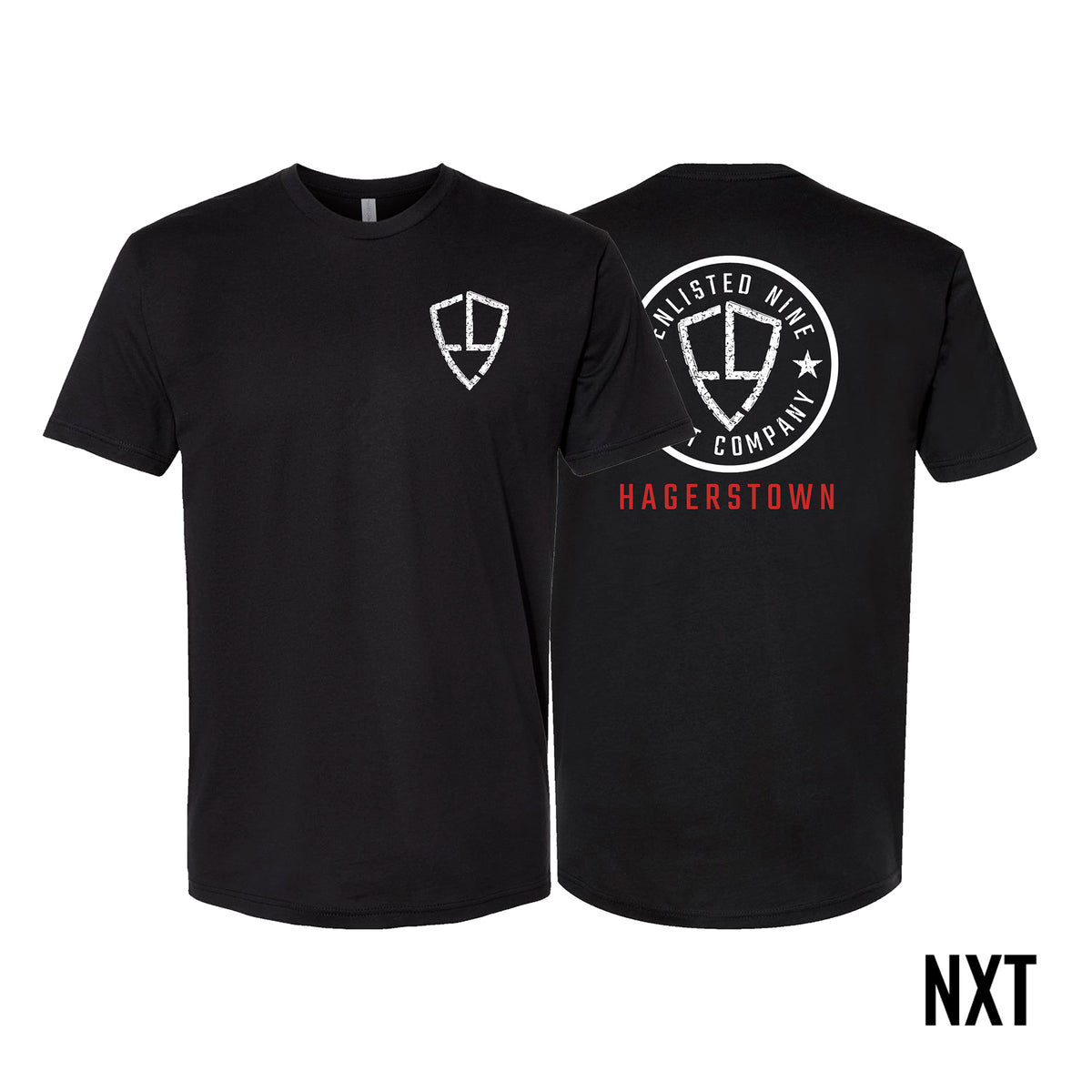 Enlisted Nine Fight Company - Hagerstown Next Level Adult Shirts #8027 A
