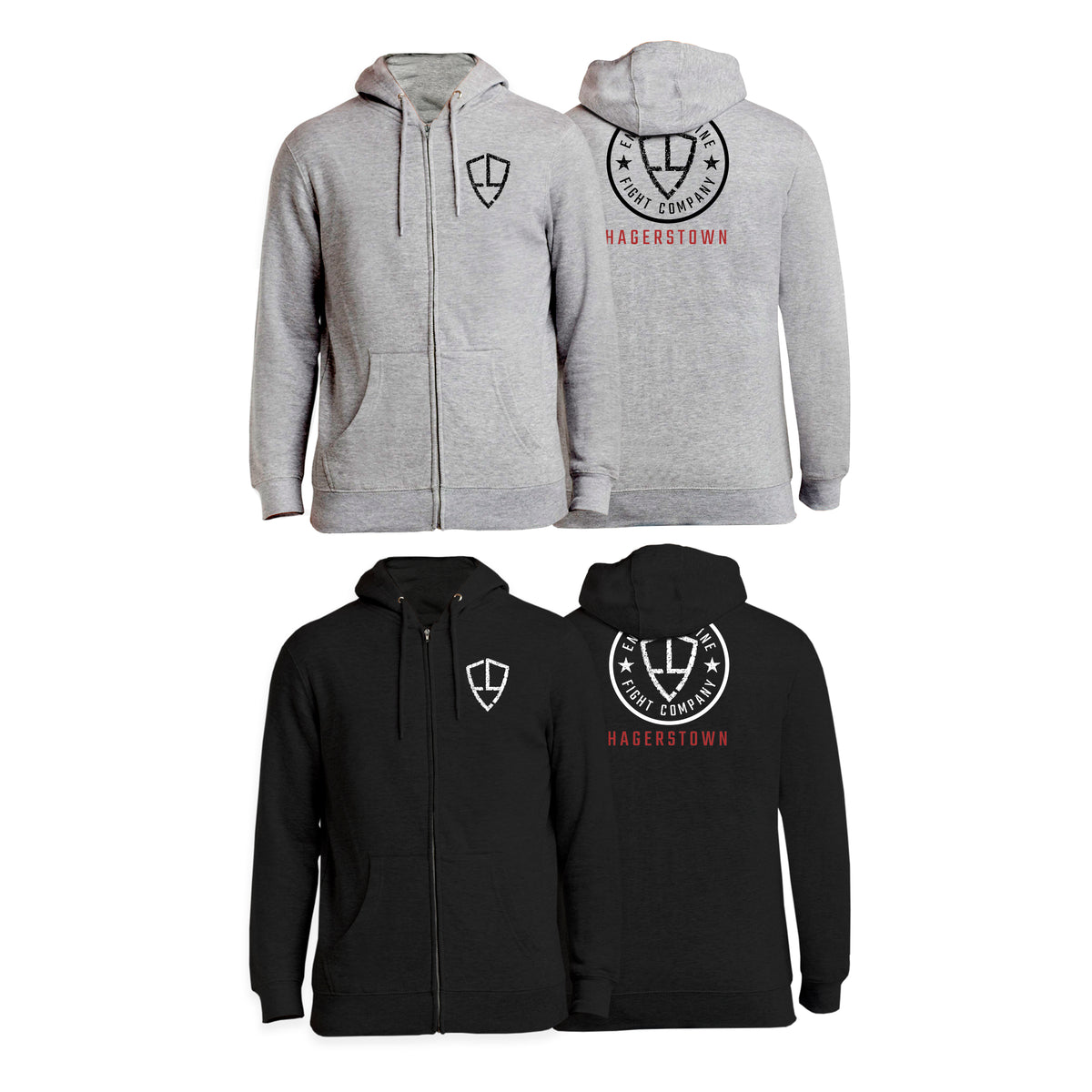 Enlisted Nine Fight Company - Hagerstown Academy Zip-Up Hoodies #8027 A