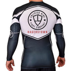 Enlisted Nine Fight Company - Hagerstown Academy Rash Guards Black/White #8027 C