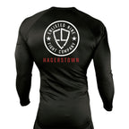 Enlisted Nine Fight Company - Hagerstown All Black Custom Rash Guards Long Sleeves #8027 C