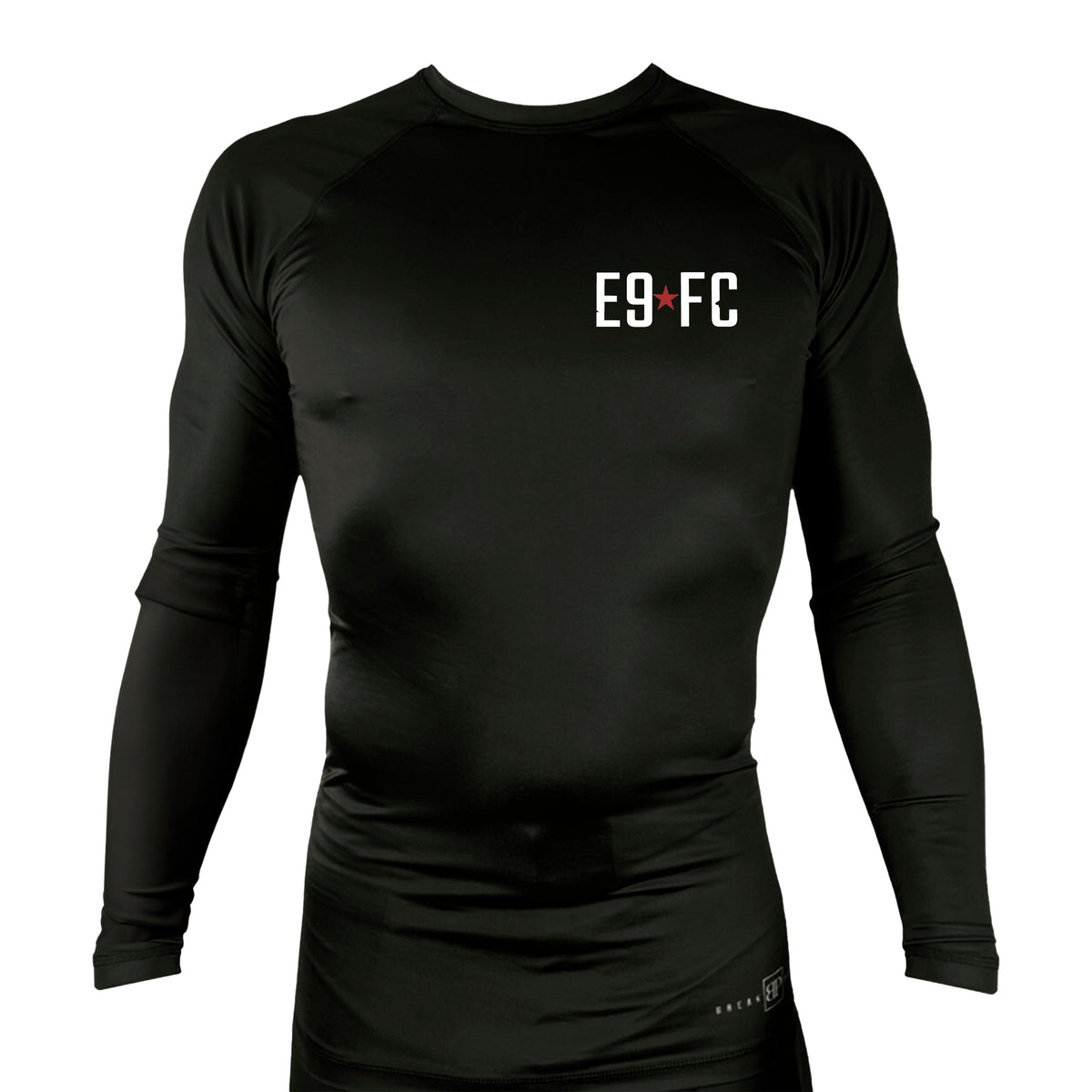 Enlisted Nine Fight Company - Hagerstown All Black Custom Rash Guards Long Sleeves #8027 C