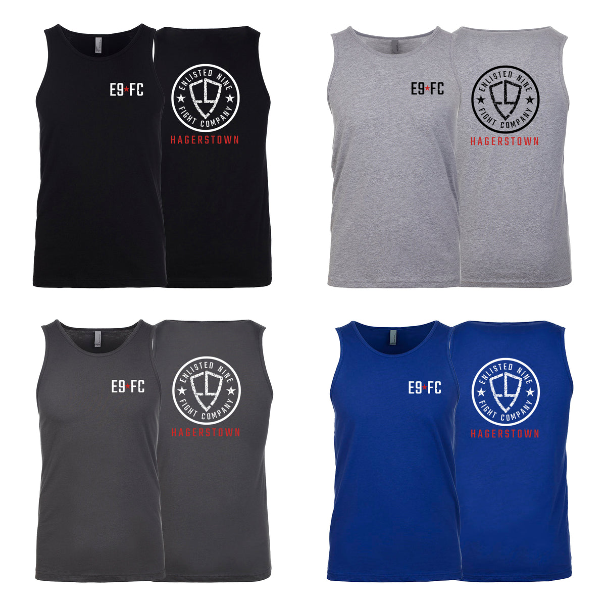Enlisted Nine Fight Company - Hagerstown Next Level Tank Tops #8027 C