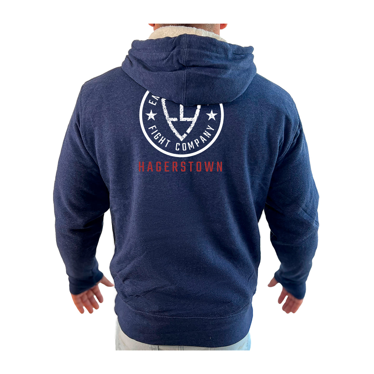 Enlisted Nine Fight Company - Hagerstown Academy Sherpa Lined Zip-Up Hoodie #8027 C