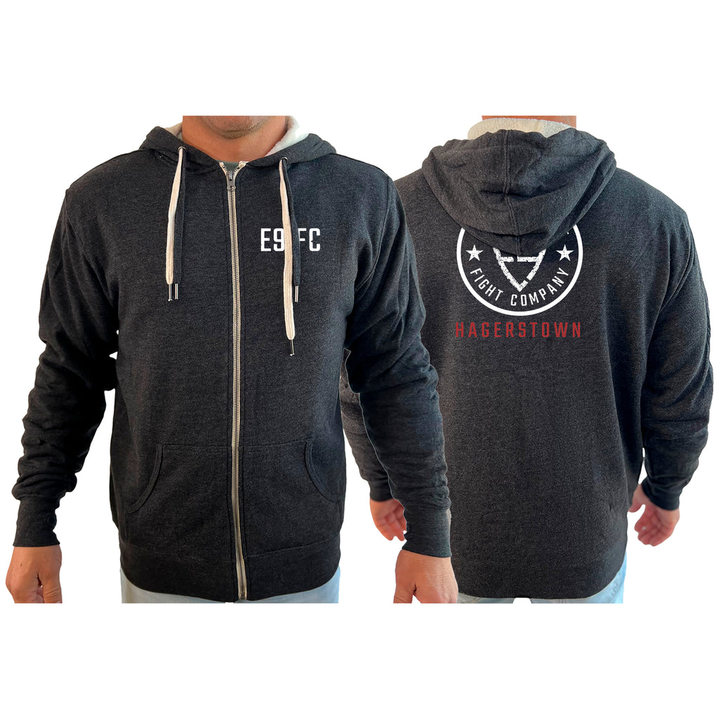 Enlisted Nine Fight Company - Hagerstown Academy Sherpa Lined Zip-Up Hoodie #8027 C