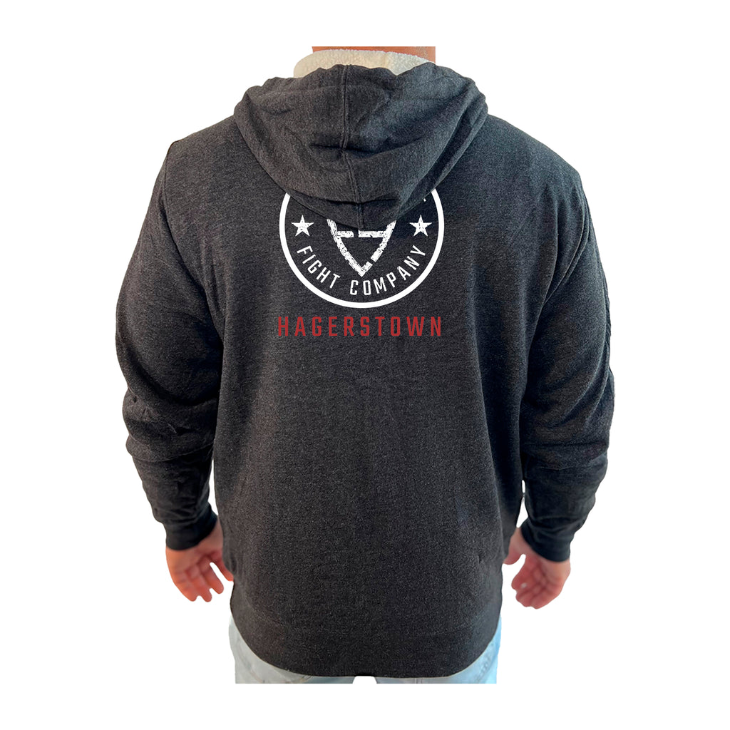 Enlisted Nine Fight Company - Hagerstown Academy Sherpa Lined Zip-Up Hoodie #8027 C