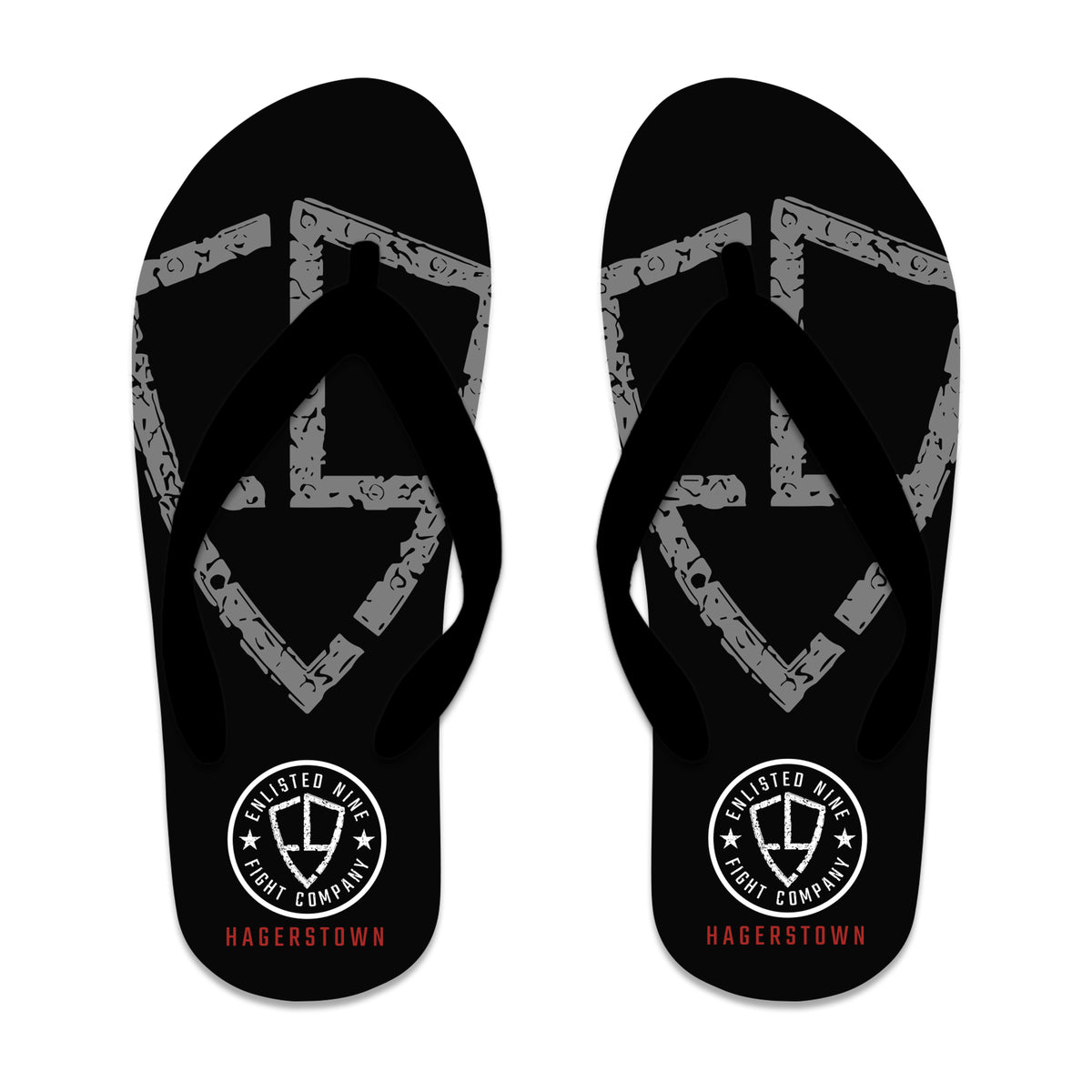 Enlisted Nine Fight Company - Hagerstown Academy Flip Flops #8027