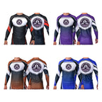 Mentality Martial Arts Academy Ranked Long Sleeve Rash Guards #8028 B