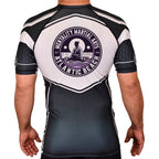 Mentality Martial Arts Academy Rash Guards Black/White #8028 B