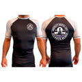 Mentality Martial Arts Academy All Black Ranked Short Sleeve Rash Guards #8028 B