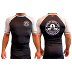 Mentality Martial Arts Academy All Black Ranked Short Sleeve Rash Guards #8028 B