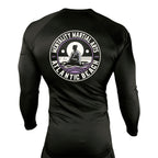 Mentality Martial Arts Academy All Black Custom Rash Guards Long Sleeves #8028 B
