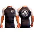 Mentality Martial Arts Academy All Black Ranked Short Sleeve Rash Guards #8028 B