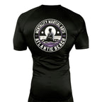 Mentality Martial Arts Academy All Black Custom Rash Guards Short Sleeves #8028 B