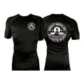 Mentality Martial Arts Academy All Black Custom Rash Guards Short Sleeves #8028 B